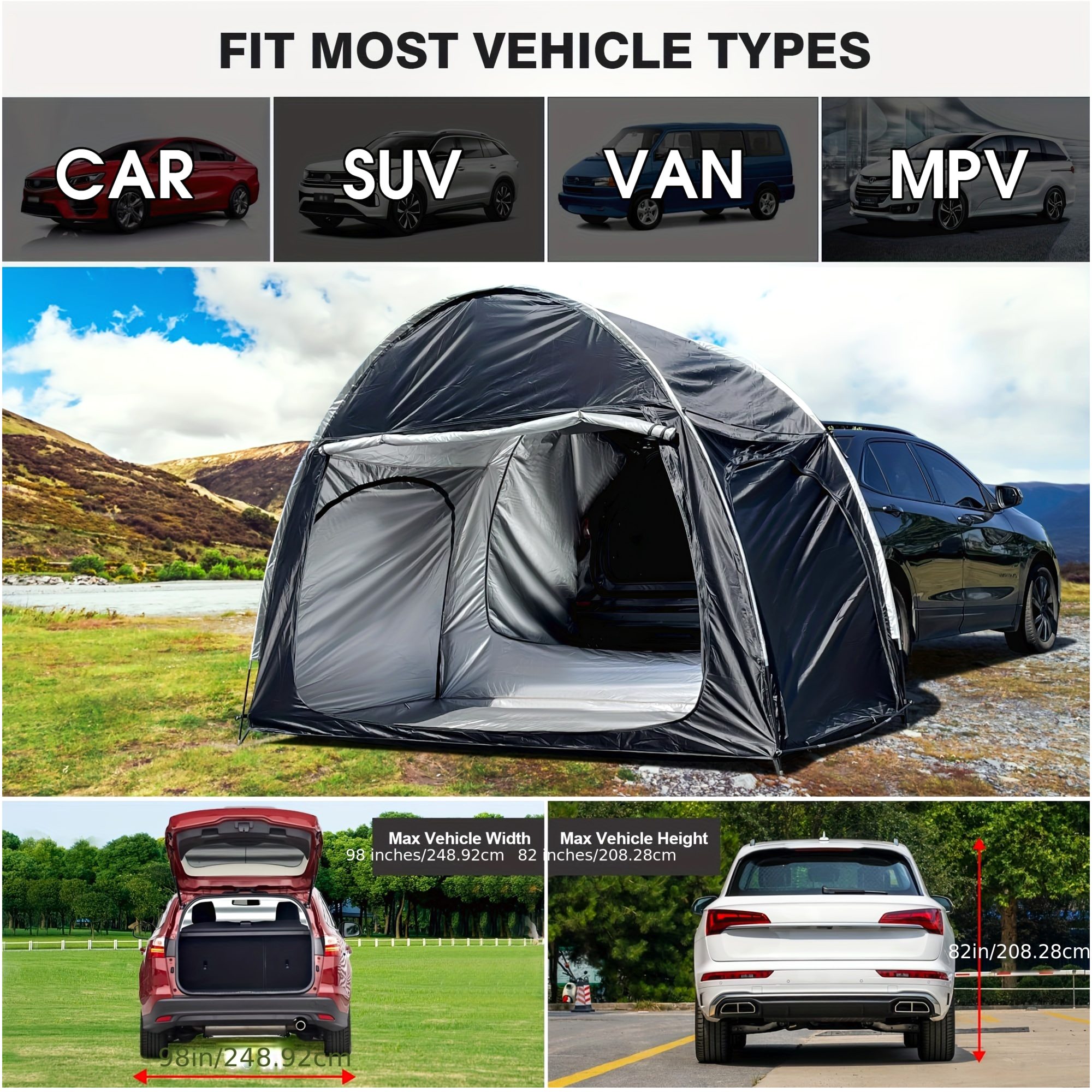 Outdoor Adventure Uva - Spacious SUV Camping Tent – 118