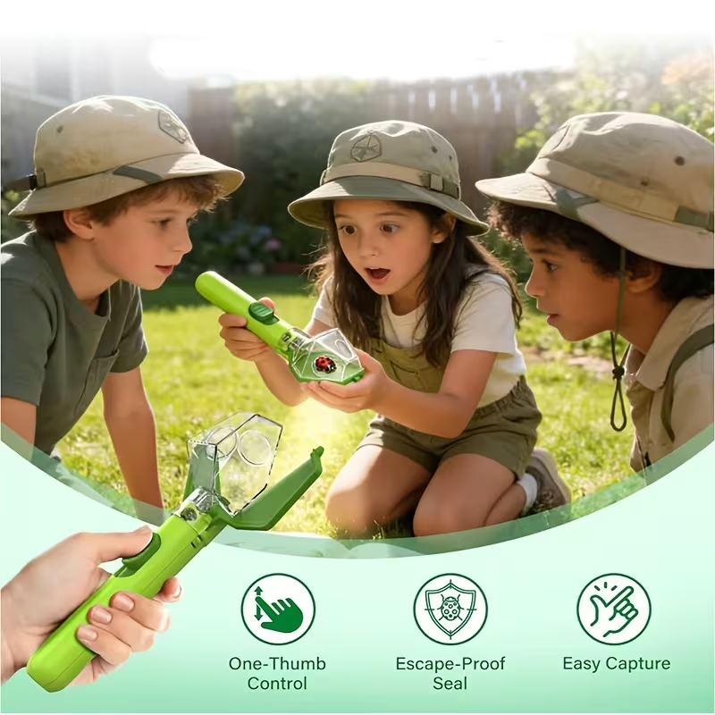 Outdoor Adventure Educator - Handheld Insect Catcher With 6X Magnifying