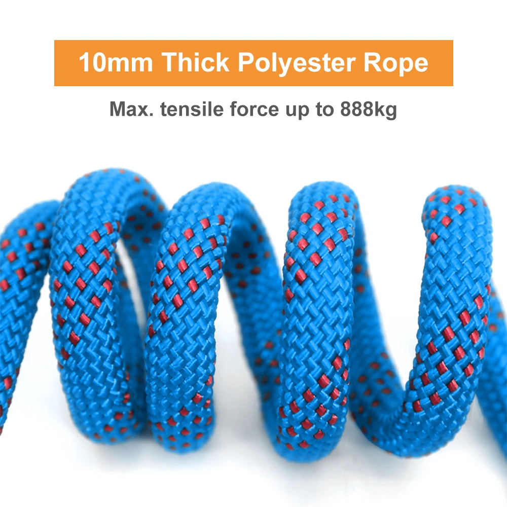 10mm Rock Climbing Rope 10M/20 - Rope Climbing Static ulasan dan harga