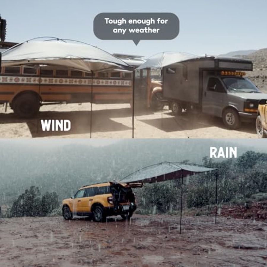 Portable Vehicle Awning for Tr - Outdoor Adventure Vans ulasan dan harga