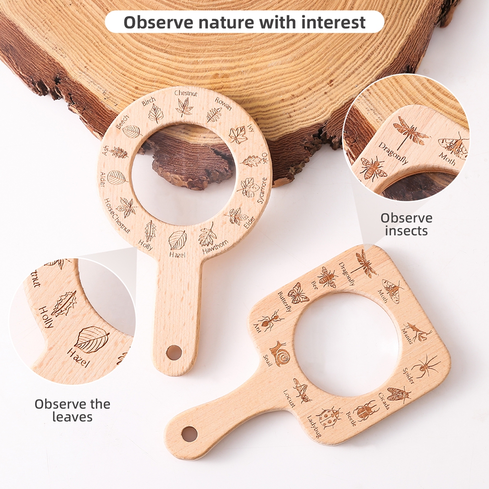 Wooden Magnifying Glass Outdoo - Outdoor Adventure Educator ulasan dan harga