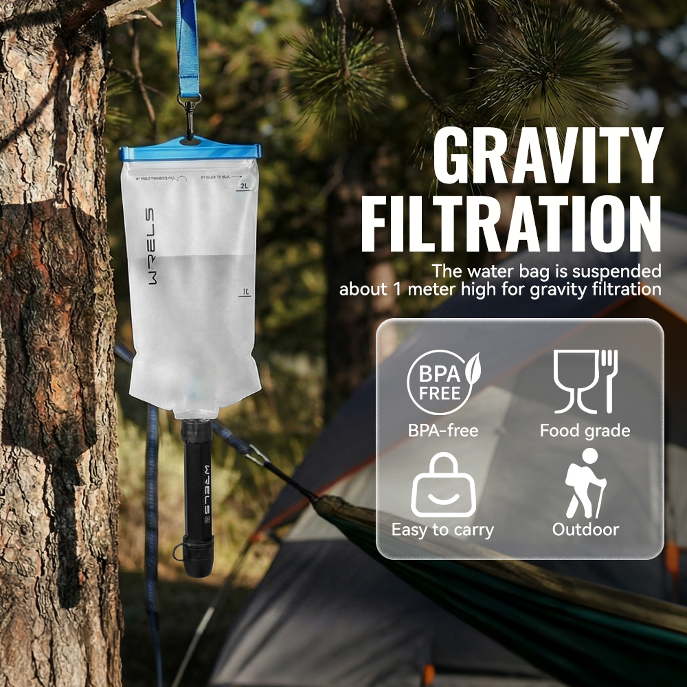 WRELS Backpacking Water Filter - Water Filter Straw ulasan dan harga