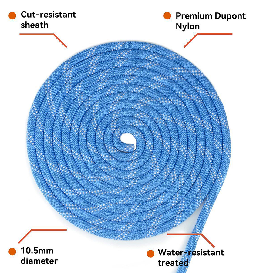 Thickened 10m Safety Life Rope - Rope Climbing Static ulasan dan harga