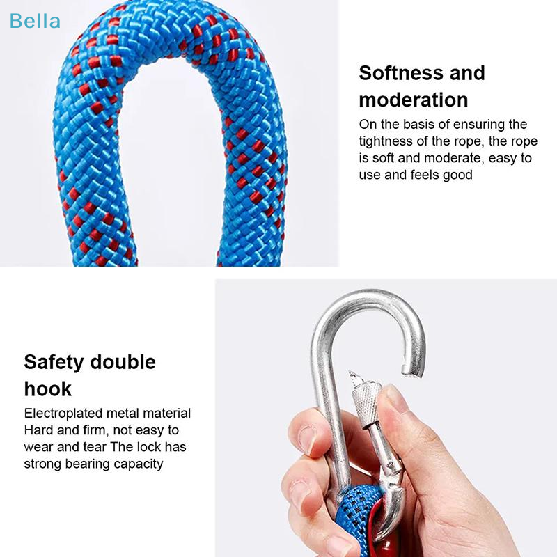 ♩10M Outdoor Rock Climbing Rop - Rope Climbing Static ulasan dan harga