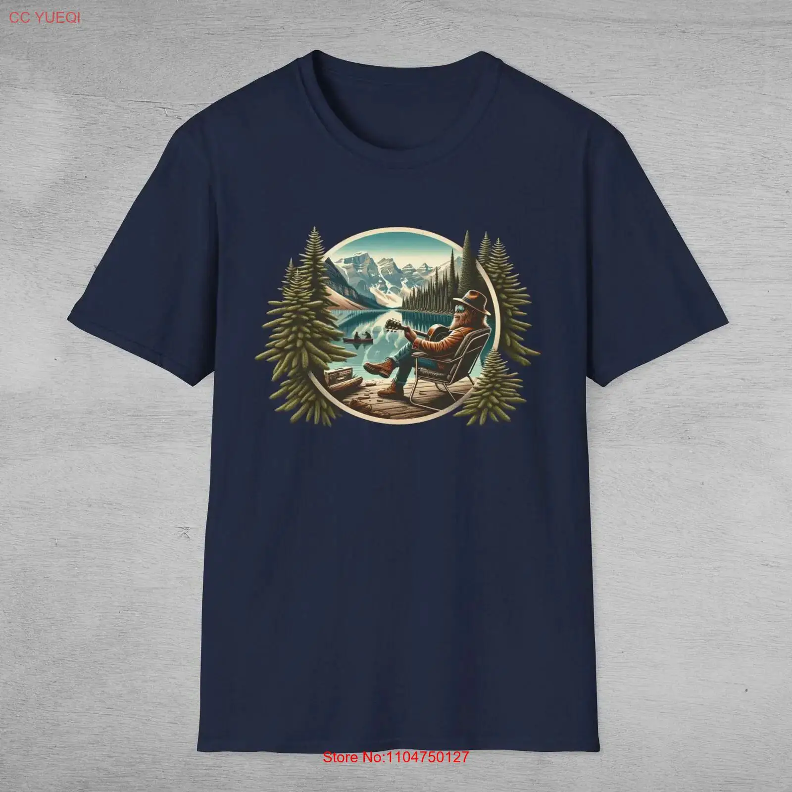Bigfoot at the Lake T Shirt Sa - Outdoor Adventure At ulasan dan harga