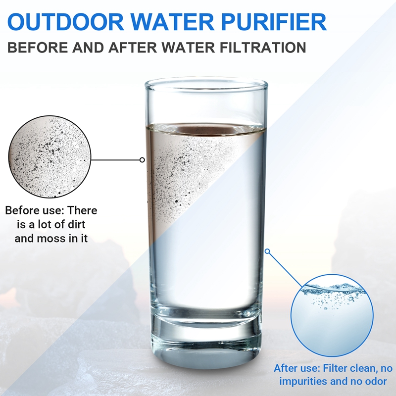 XSXS-500Ml Water Filter Bottle - Water Filter Straw ulasan dan harga