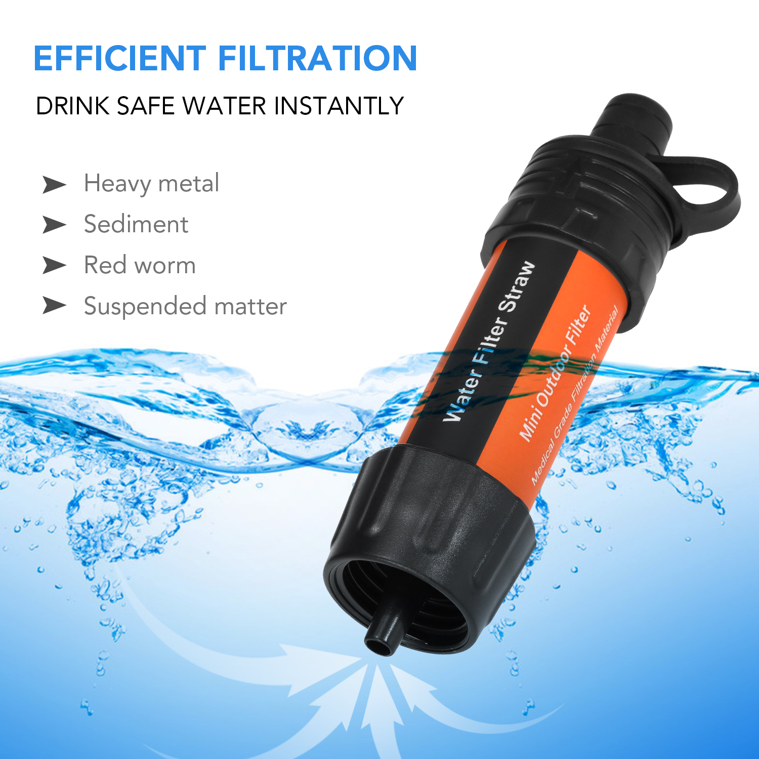 Outdoor Water Filter Straw Wat - Water Filter Straw ulasan dan harga