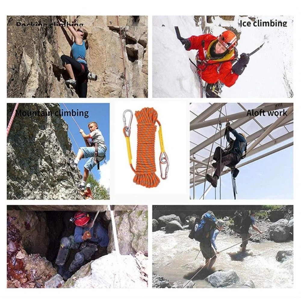 Thickened 10mm Safety Life Rop - Rope Climbing Static ulasan dan harga
