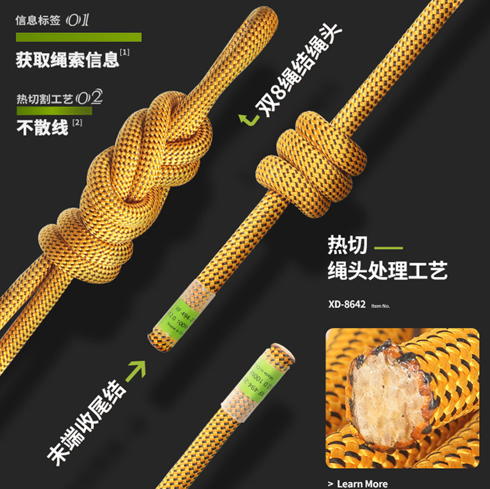Φ:10.5mm/12mm-5m, Outdoor Moun - Rope Climbing Static ulasan dan harga