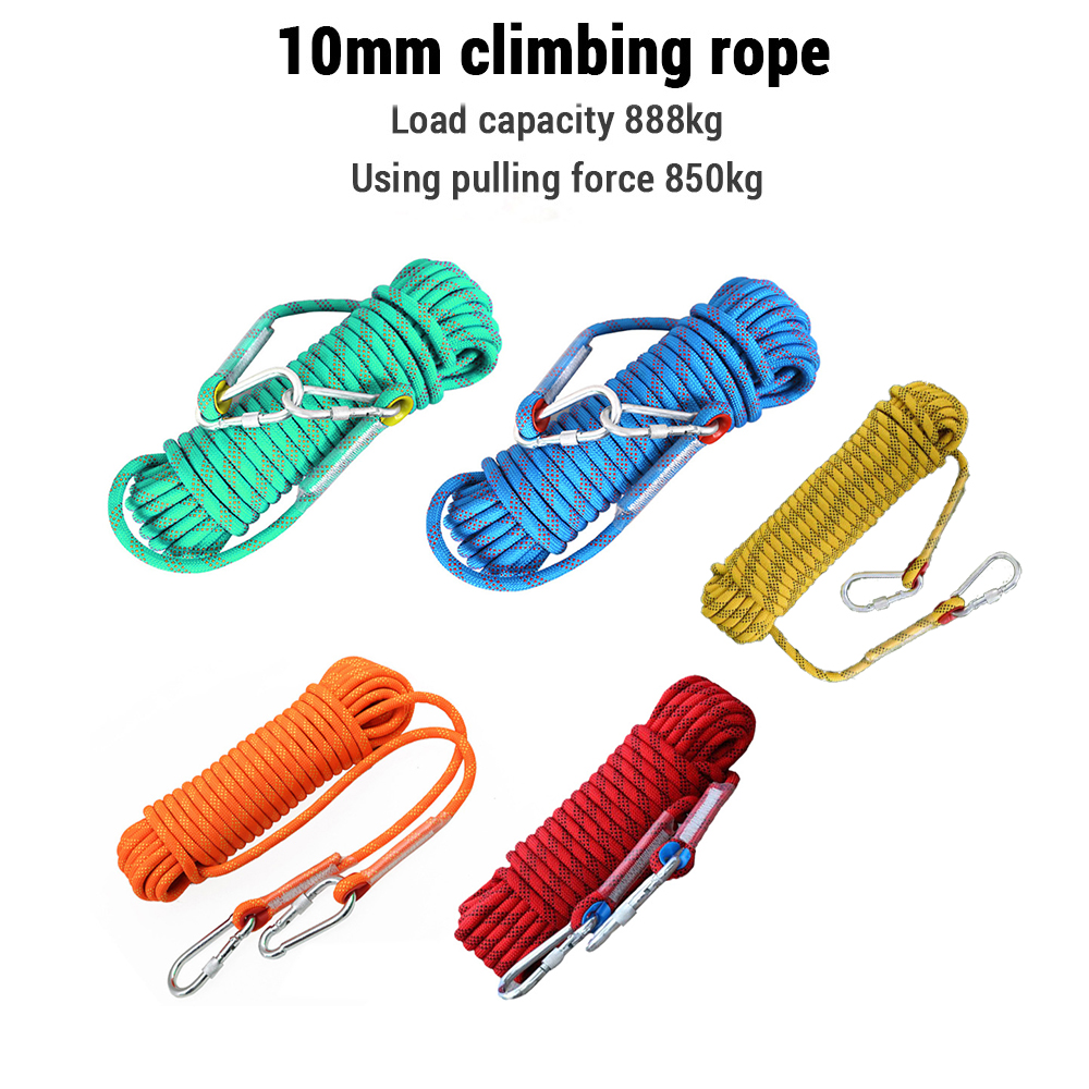 10mm Climbing Rope 10M/20M/30M - Rope Climbing Static ulasan dan harga